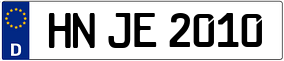 Trailer License Plate